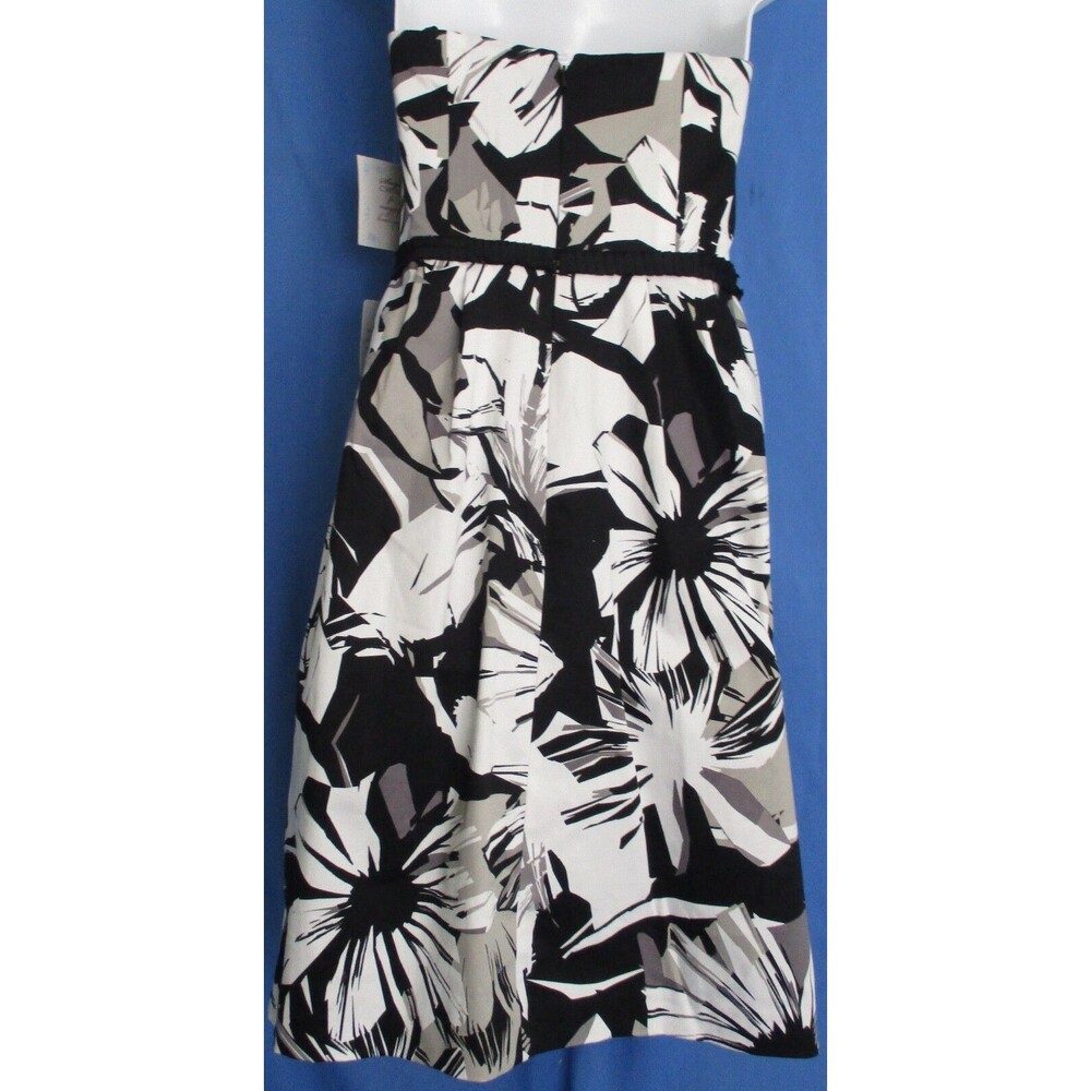Women's Suzi Chin for Maggy Boutique Bustier Sleeveless Dress Floral Size 8 New - Picture 4 of 9